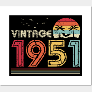 Vintage 1951 Limited Edition 70th Birthday Gift 70 Years Old Posters and Art